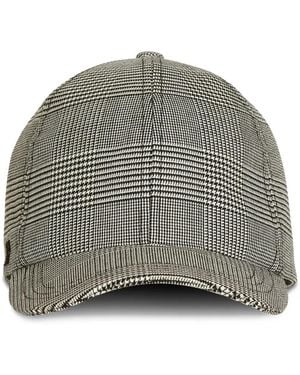 Balmain Cap With Prince Of Wales Check - Grey
