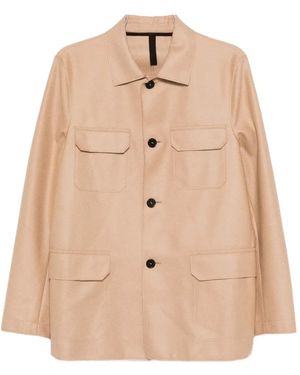 Harris Wharf London Virgin-Wool Pocket Jacket - Natural