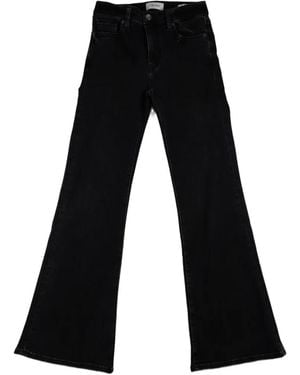 FRAME Button-Fastening Flared Jeans - Black