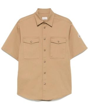 Moncler Camisa con bolsillo de solapa - Neutro