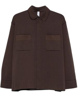 CFCL Chemise En Maille Côtelée À Poche Poitrine - Brown