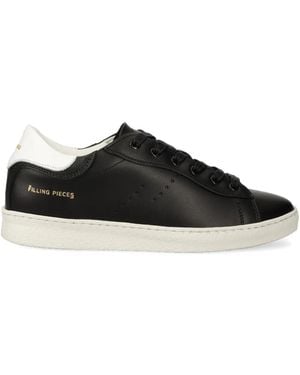 Filling Pieces Perforated Panelled Trainers - Black