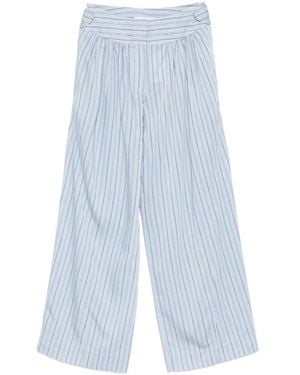 IRO Pantalones A Rayas - Azul
