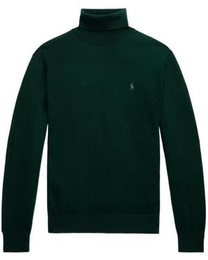 Polo Ralph Lauren Long-Sleeve Turtleneck Sweater - Green