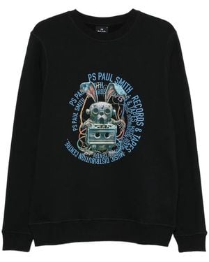 Paul Smith プリント スウェットシャツ - ブラック