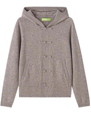 Shanghai Tang Cashmere Cardigan - Grey