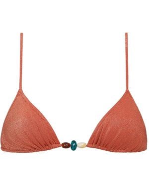 Tropic of C Haut De Bikini Equator À Perles - Red