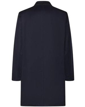 Sartorio Napoli Reversible Cashmere Coat - Blue