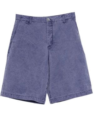 Jacquemus Acid-Wash Shorts - Purple