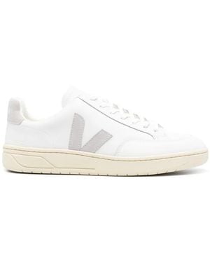 Veja V-12 Leather Trainers - White