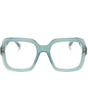 Isabel Marant Brille Mit Eckigem Gestell - Blau