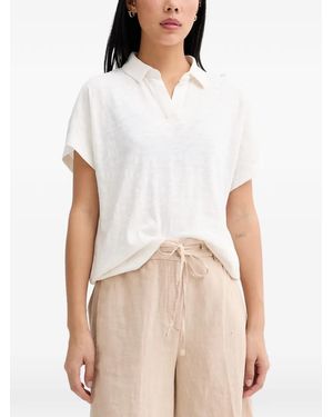 Marc O' Polo Slub-Texture Polo Shirt - White