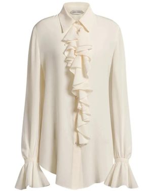 Alberta Ferretti Ruffled Shirt - White