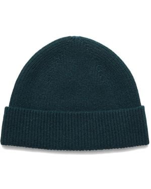 ZEGNA Oasi-Cashmere Beanie Hat - Blue