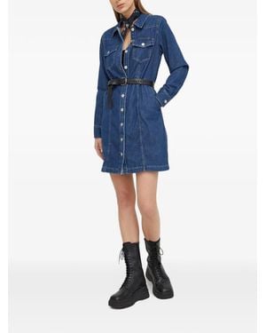 Levi's Flynn Button-Up Mini Dress - Blue