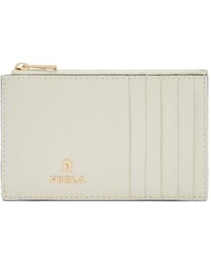 Furla Camelia Printed Zip Wallet - Natural