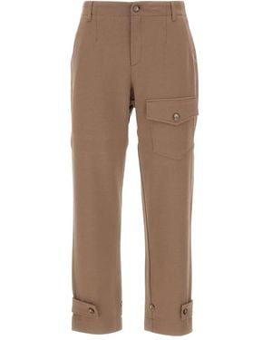 Elena Miro Cargo Trousers - Natural