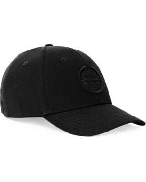 Stone Island Logo-Patch Baseball Cap - Black