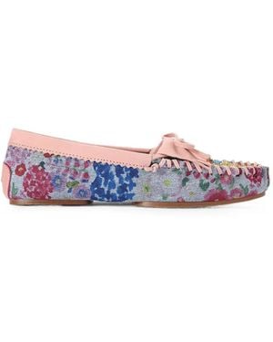 Kurt Geiger Mocasines Con Cuentas - Blanco