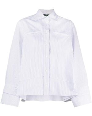 Jejia Striped Cotton Shirt - White