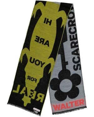Walter Van Beirendonck Scarecrow Patterned-Jacquard Scarf - Green
