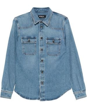 Kiton Chest-Pockets Overshirt - Blue