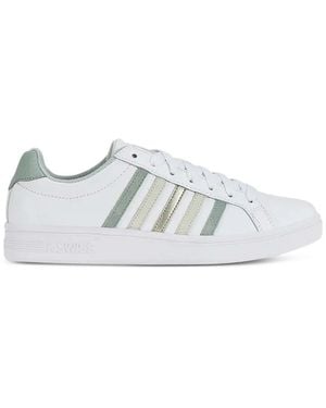K-swiss Side-Stripe Sneakers - White