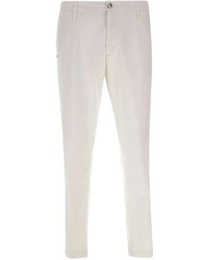 Re-hash Murcha Welt-Pocket Turn-Up Trousers - White