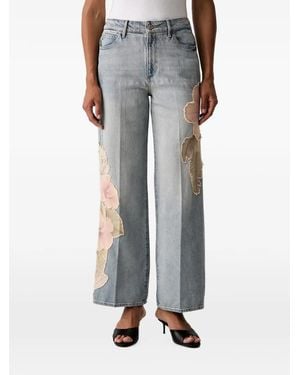Guess Jeans Con Design Patchwork - Grigio