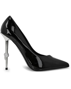 Philipp Plein Skull Heel Pumps - Black