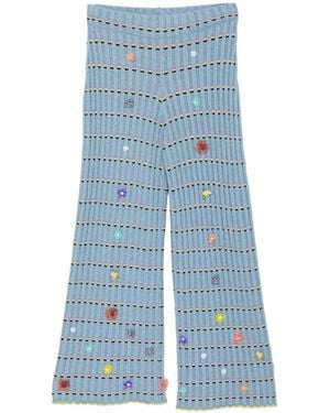YANYAN KNITS Dotty Pants - Blue