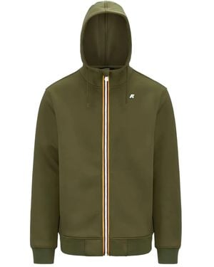 K-Way Rainer Spacer Zip-Up Hoodie - Green