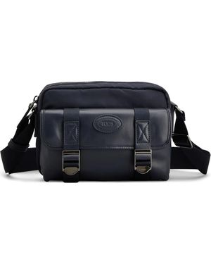 Tod's Leather Messenger Bag - Blue