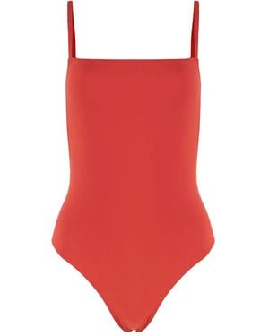 Lido Bañador Tre Con Cuello Cuadrado - Rojo