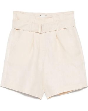 Alysi Linen Shorts - Natural