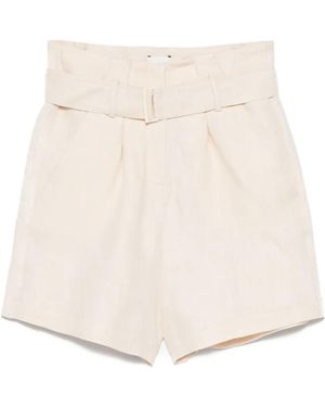 Alysi Linen Shorts - Natural