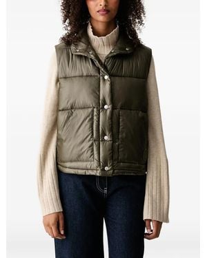 Joop! Quilted Puffer Gilet - Brown