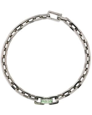 SHAY Chain Garnet Bracelet - Metallic