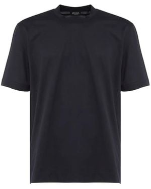 ZEGNA Short-Sleeve Crew-Neck T-Shirt - Black
