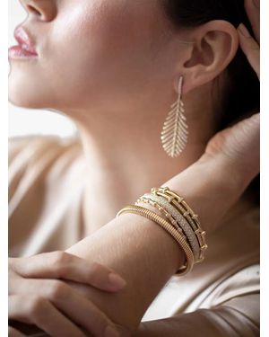 Sidney Garber Pulsera Spring Con Diamantes - Marrón