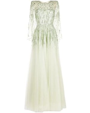 Jenny Packham Dolores Sequin-Embellished Gown - White