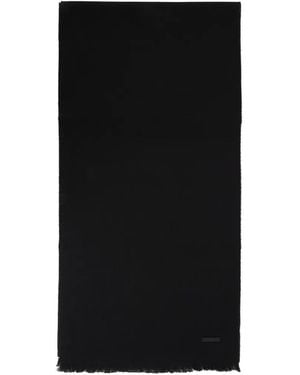 Fear Of God Logo-Patch Fringed Scarf - Black