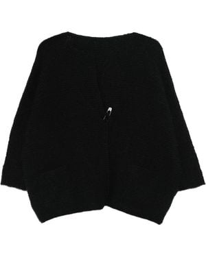 Daniela Gregis Safety-Pin Cardigan - Black