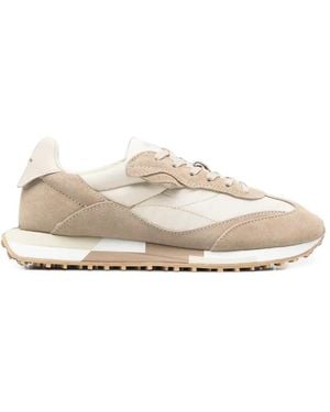 GHŌUD Suede-Panelled Trainers - White
