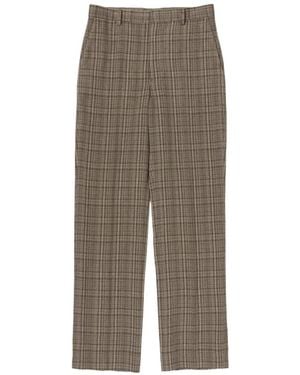 AURALEE Checks Trousers - Grey