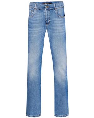 Billionaire Vaqueros Slim Bordados - Azul