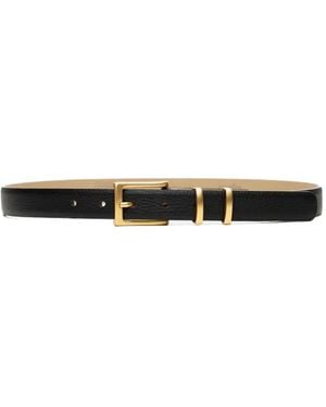 Poche Paris Leather Belt - White