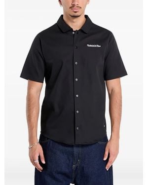 Mitchell & Ness Branded Short-Sleeve Shirt - Black