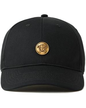 Versace Cotton Baseball Cap - Black