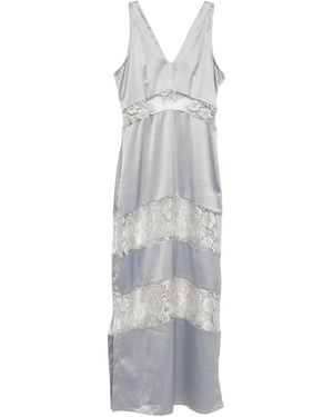 BLAKLACE Lace Panel Dress - Gray